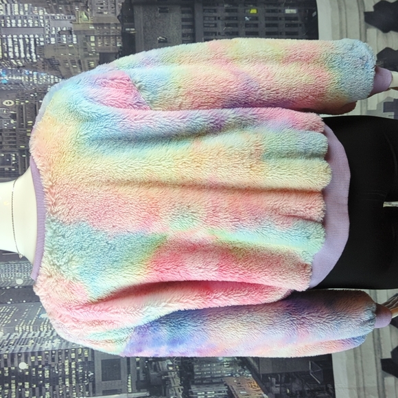 STORIA sz M Long Sleeve Super Soft Pastel Colored Crop Top - Picture 5 of 7